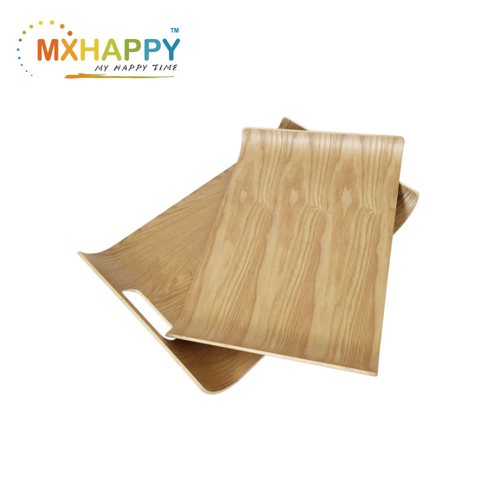View:Mxhappy Plywood Bent Wood Food Serving Tray Coffee Tray Wholesales