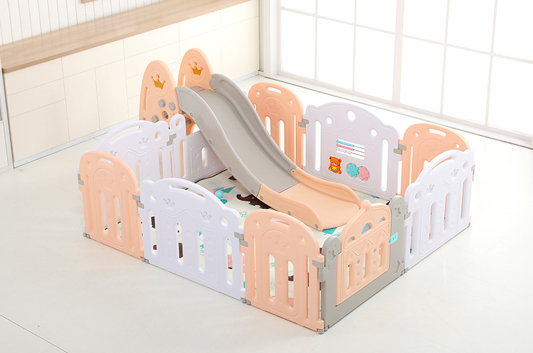 Foldable outdoor kids ball pool plastic playground fence