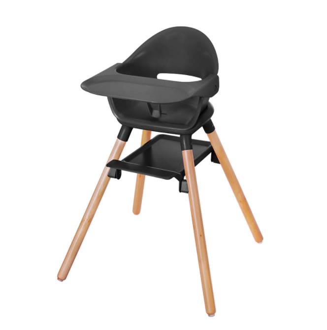 Wood baby High Chair Convertible Infant