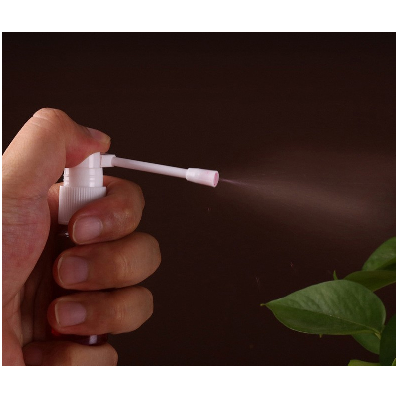20ml Rocker spray bottle rotating elephant trunk plastic products spray bottle fine mist nasal spray oral transparent white PET